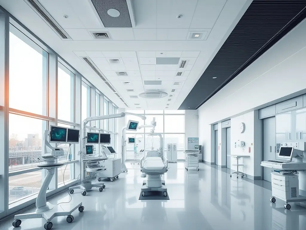 A newly constructed, state-of-the-art hospital showcasing the commitment to quality of Orvieto General Contracting.